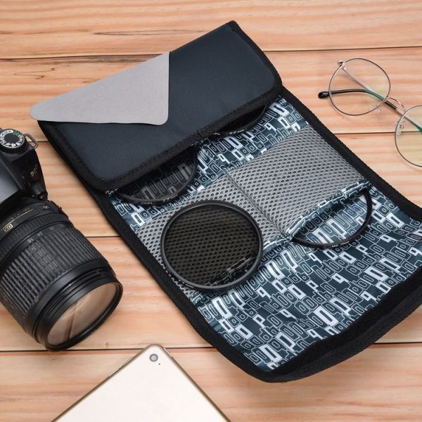 CADeN H5 Waterproof Shockproof 6 Pocket Camera Lens Filter Pouch Bag for 25mm-86mm Filter - Image 10