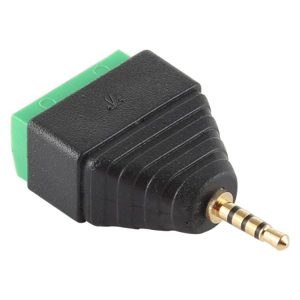 2.5mm Male Plug 4 Pole 4 Pin Terminal Block Stereo Audio Connector - Image 3