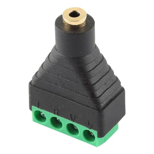 2.5mm Female Plug 4 Pin Terminal Block Stereo Audio Connector - Image 4