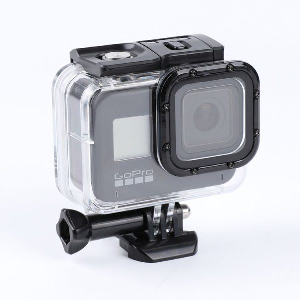 GoPro HERO8 Black 45m Waterproof Housing Protective Case with Buckle Basic Mount & Screw (Transparent)
