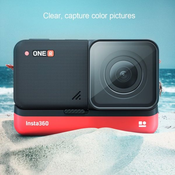 Lens + LCD Display Tempered Glass Film for Insta 360 One R 4K (Transparent) - Image 5