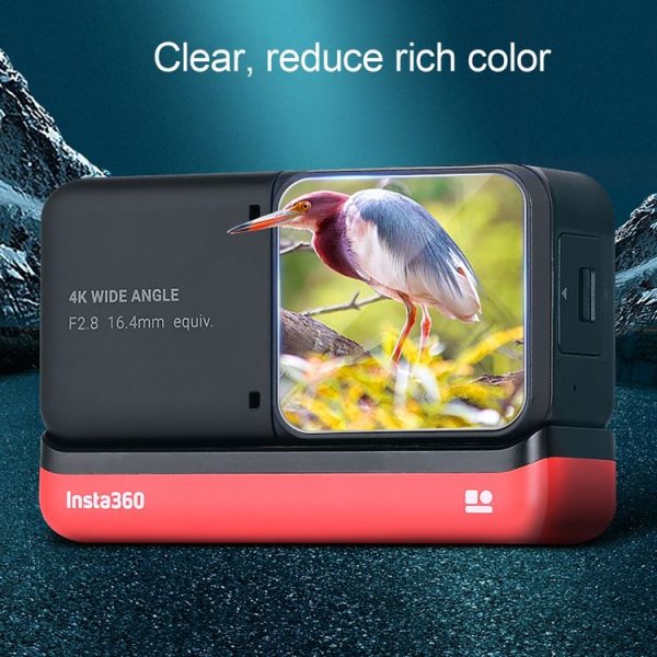 Lens + LCD Display Tempered Glass Film for Insta 360 One R 4K (Transparent) - Image 6