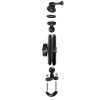 9cm Connecting Rod 20mm Ball Head Motorcycle Handlebar Fixed Mount Holder with Tripod Adapter & Screw for GoPro, Insta360, DJI and Other Action Cameras (Black) - Image 2