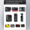 25mm Ball Head Motorcycle Rearview Mirror Fixed Mount Holder with 4 Styles Gaskets for GoPro, Insta360, DJI and Other Action Cameras (Black) - Image 6