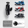 25mm Ball Head Motorcycle Rearview Mirror Fixed Mount Holder with 4 Styles Gaskets for GoPro, Insta360, DJI and Other Action Cameras (Black) - Image 7