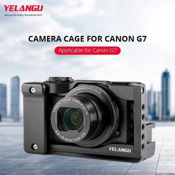 YELANGU C13 YLG0713A Video Camera Cage Stabilizer for Canon Powershot G7X Mark III / G7X3 (Black) - Image 4
