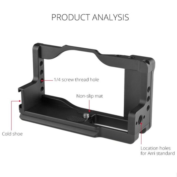 YELANGU C13 YLG0713A Video Camera Cage Stabilizer for Canon Powershot G7X Mark III / G7X3 (Black) - Image 9