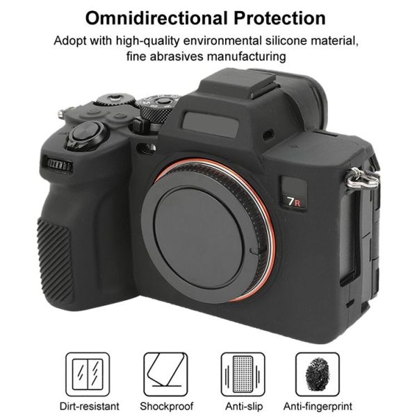 Sony ILCE-7RM5 / Alpha 7R V Soft Silicone Protective Case (Black) - Image 3
