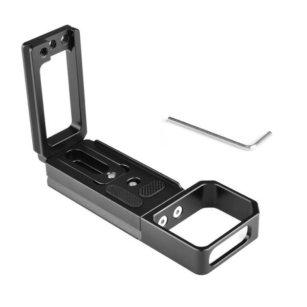 YELANGU CL6 YLG0712A Vertical Shoot Quick Release L Plate Bracket Base Holder for Sony A9 (ILCE-9) / A7 III / A7R III (Black) - Image 2