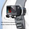 RUIGPRO 360 Degree Rotating Quick Release Strap Mount Shoulder Backpack Mount for GoPro, Insta360, DJI and Other Action Cameras (Black) - Image 5