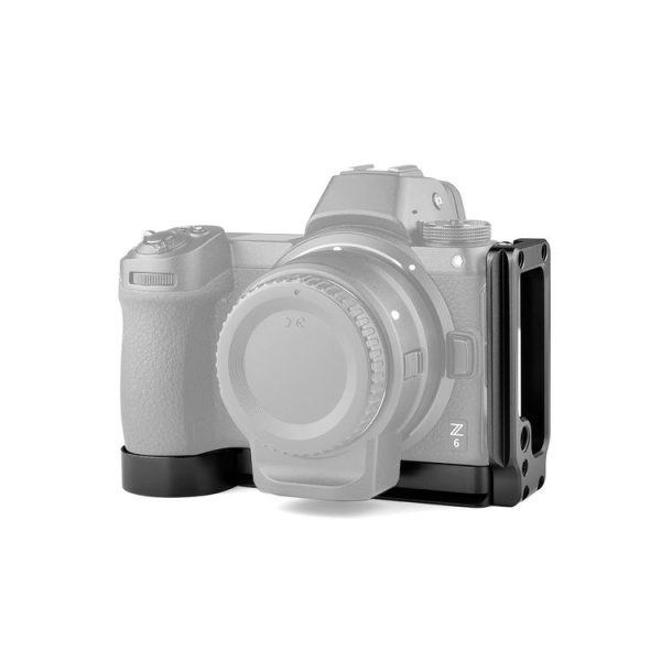 YELANGU CL1 YLG0716A Vertical Shoot Quick Release L Plate Bracket Base Holder for Nikon Z6 / Z7 (Black)
