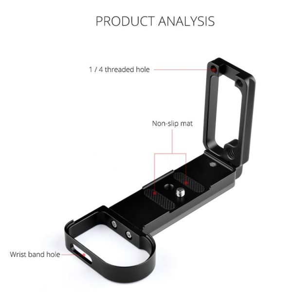 YELANGU CL1 YLG0716A Vertical Shoot Quick Release L Plate Bracket Base Holder for Nikon Z6 / Z7 (Black) - Image 15