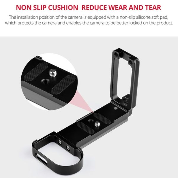 YELANGU CL1 YLG0716A Vertical Shoot Quick Release L Plate Bracket Base Holder for Nikon Z6 / Z7 (Black) - Image 9
