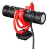 BOYA BY-MM1 PRO Two-way Pickup Microphone Camera Microphone with Windshield for Canon / Nikon / Sony DSLR Cameras and Video Cameras