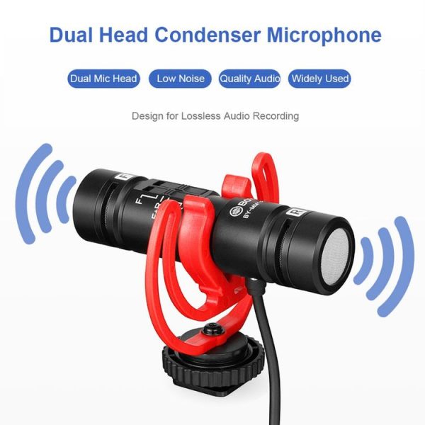 BOYA BY-MM1 PRO Two-way Pickup Microphone Camera Microphone with Windshield for Canon / Nikon / Sony DSLR Cameras and Video Cameras - Image 7