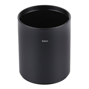 62mm Thread Type Straight Tube Full Metal Lens Hood Shade for Medium Telephoto Lens