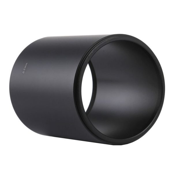 62mm Thread Type Straight Tube Full Metal Lens Hood Shade for Medium Telephoto Lens - Image 3
