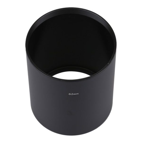 62mm Thread Type Straight Tube Full Metal Lens Hood Shade for Medium Telephoto Lens - Image 4