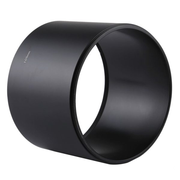 105mm Thread Type Straight Tube Full Metal Lens Hood Shade for Medium Telephoto Lens - Image 2
