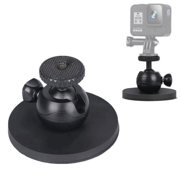 Car Suction Cup Mount Bracket for GoPro Hero11 Black / HERO10 Black / HERO9 Black / HERO8 Black / 7 / 6 / 5 / 5 Session / 4 Session / 4 / 3+ / 3 / 2 / 1, Xiaoyi and Other Action Cameras, Style: Single Suction Cup (Black)