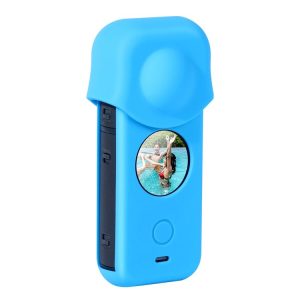 Full Body Dust-proof Silicone Protective Case for Insta360 ONE X2 (Blue)