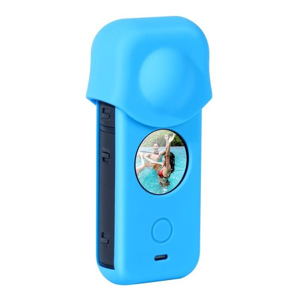 Full Body Dust-proof Silicone Protective Case for Insta360 ONE X2 (Blue)