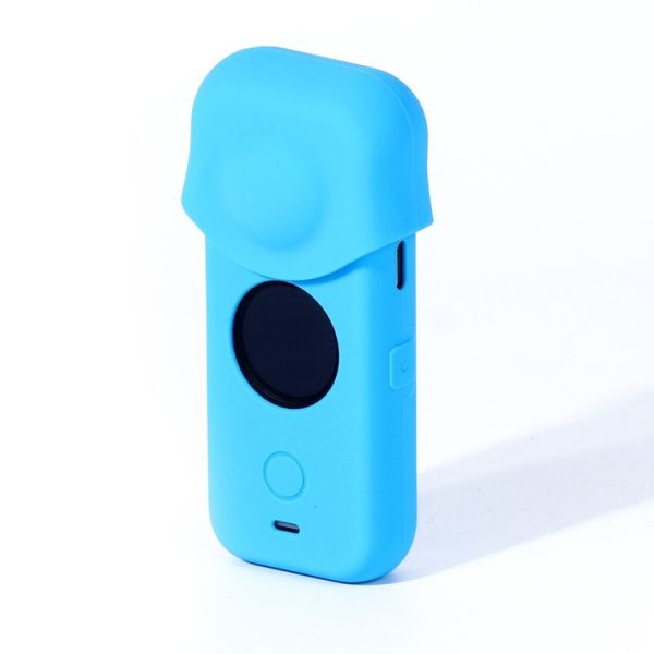 Full Body Dust-proof Silicone Protective Case for Insta360 ONE X2 (Blue) - Image 2