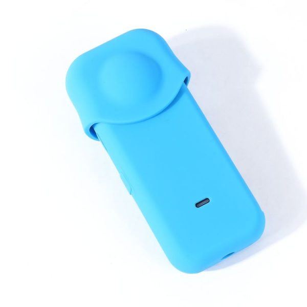 Full Body Dust-proof Silicone Protective Case for Insta360 ONE X2 (Blue) - Image 3