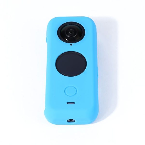 Full Body Dust-proof Silicone Protective Case for Insta360 ONE X2 (Blue) - Image 5