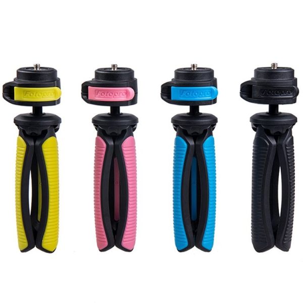 Fotopro SY-310 Adjustable 123mm-167mm 1.5kg Burden 1 / 4 inch Screw Portable Mini Tripod Holder Stand Mount with Protective Cover & Sling for Mobile Phone & GoPro & Card Machine & Micro DSLR Digital Camera (Pink) - Image 15