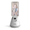 SriHome SH006 360 Degree Rotation Panoramic Head Bluetooth Auto Face Tracking Object Tracking Holder with Phone Clamp for Smartphones, GoPro, DSLR Cameras (White)