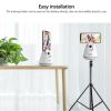 SriHome SH006 360 Degree Rotation Panoramic Head Bluetooth Auto Face Tracking Object Tracking Holder with Phone Clamp for Smartphones, GoPro, DSLR Cameras (White) - Image 10