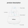 SriHome SH006 360 Degree Rotation Panoramic Head Bluetooth Auto Face Tracking Object Tracking Holder with Phone Clamp for Smartphones, GoPro, DSLR Cameras (White) - Image 14