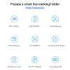SriHome SH006 360 Degree Rotation Panoramic Head Bluetooth Auto Face Tracking Object Tracking Holder with Phone Clamp for Smartphones, GoPro, DSLR Cameras (White) - Image 3