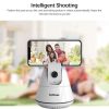 SriHome SH006 360 Degree Rotation Panoramic Head Bluetooth Auto Face Tracking Object Tracking Holder with Phone Clamp for Smartphones, GoPro, DSLR Cameras (White) - Image 7