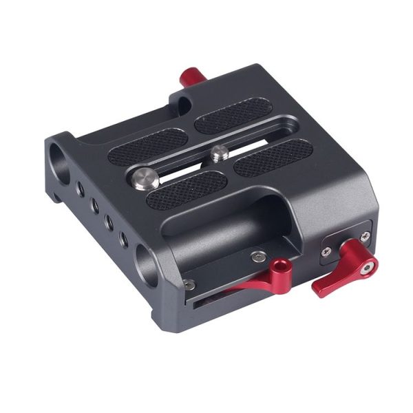 WARAXE 2640 Bridge Quick Release Plate with 15mm Rod Clamp (Grey) - Image 2
