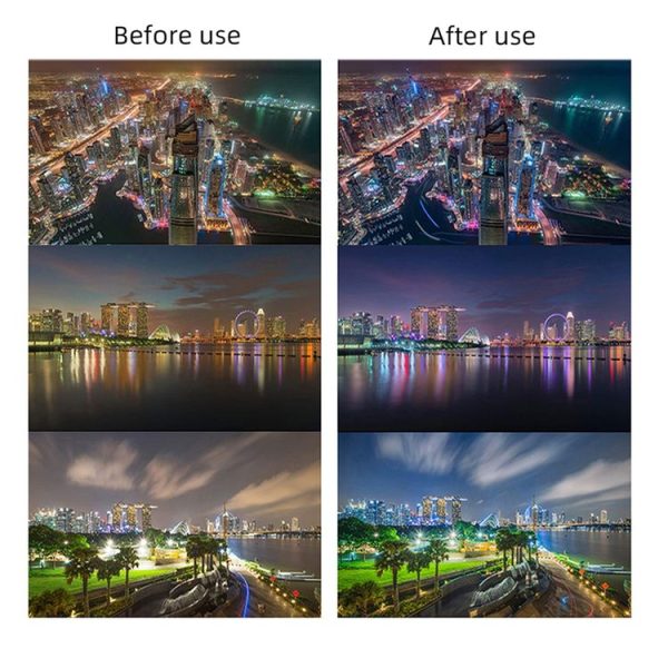 JSR KB Series STAR+CPL+NIGHT+ND8+ND16+ND32 Lens Filter for GoPro HERO13 Black / 12 Black / 11 Black / 10 Black / 9 Black - Image 10