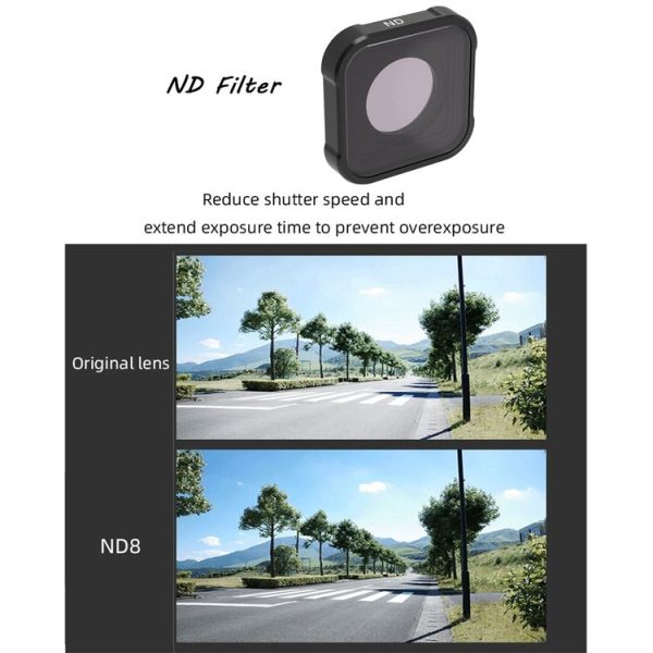JSR KB Series STAR+CPL+NIGHT+ND8+ND16+ND32 Lens Filter for GoPro HERO13 Black / 12 Black / 11 Black / 10 Black / 9 Black - Image 7