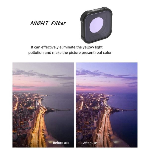 JSR KB Series STAR+CPL+NIGHT+ND8+ND16+ND32 Lens Filter for GoPro HERO13 Black / 12 Black / 11 Black / 10 Black / 9 Black - Image 9
