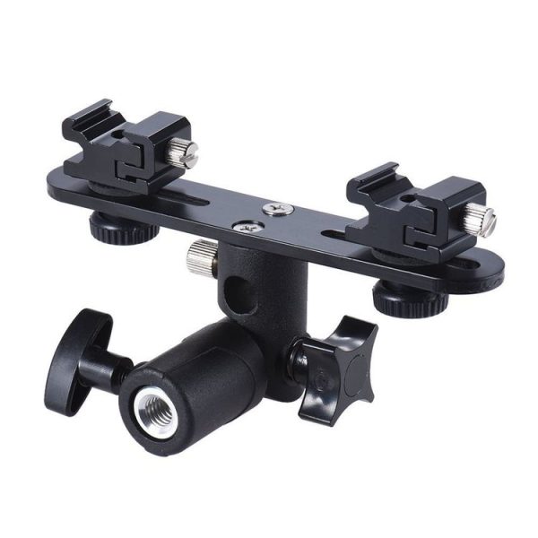 Double Hot Shoe Flash Stand Bracket - Image 4