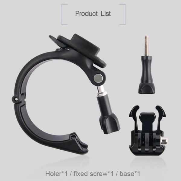 GP434 Large Size Bicycle Motorcycle Handlebar Fixing Mount for GoPro, Insta360, DJI and Other Action Cameras (Black) - Image 8
