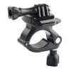 GP435 Small Size Bicycle Motorcycle Handlebar Fixing Mount for GoPro, Insta360, DJI and Other Action Cameras (Black)