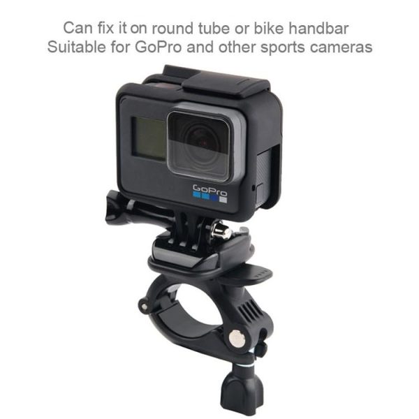 GP435 Small Size Bicycle Motorcycle Handlebar Fixing Mount for GoPro, Insta360, DJI and Other Action Cameras (Black) - Image 6