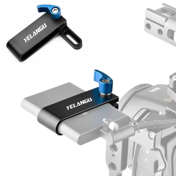 YELANGU A65 SSD Mount Bracket SSD Holder for Camera Cage (Black)