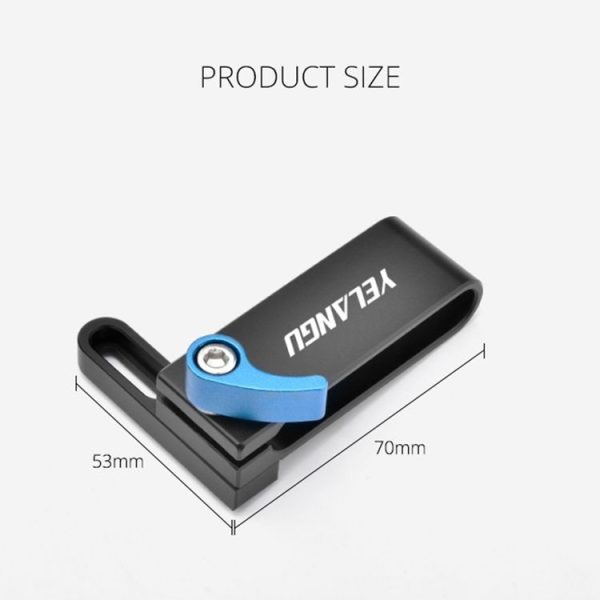 YELANGU A65 SSD Mount Bracket SSD Holder for Camera Cage (Black) - Image 5