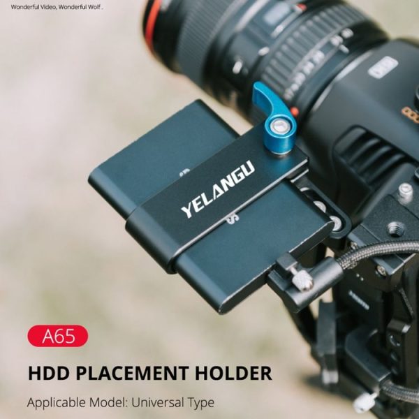 YELANGU A65 SSD Mount Bracket SSD Holder for Camera Cage (Black) - Image 7