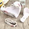 Flower Pattern PU Leather Camera Case for Sony A6000 / A6300 / A6400 / Nex 6 (White) - Image 5
