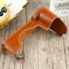 1 / 4 inch Thread PU Leather Camera Half Case Base for Sony ILCE-7C / A7C (Brown) - Image 4