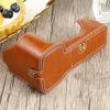 1 / 4 inch Thread PU Leather Camera Half Case Base for Sony ILCE-7C / A7C (Brown) - Image 5