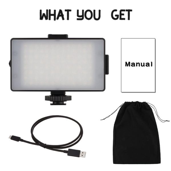 ADAI K104 104 LED 3200K / 5600K Dimmable Video Light on-Camera Photography Lighting Fill Light for Canon, Nikon, DSLR Camera - Image 6